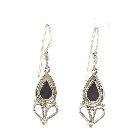 Natural Ruby  .925 Sterling Silver Dangle Drop Le… - image 5