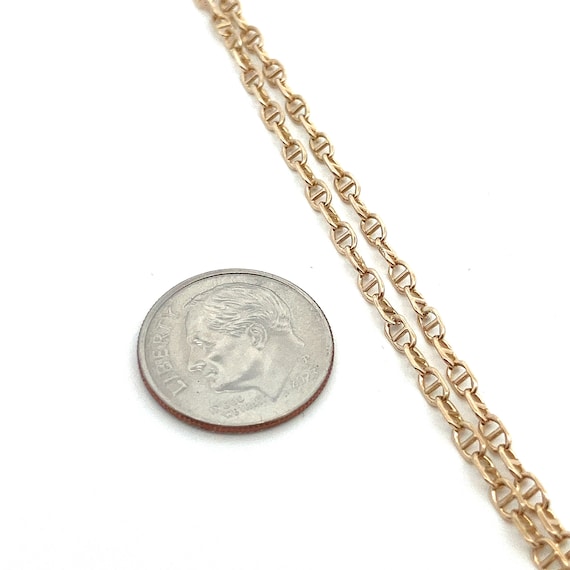 14k Yellow Gold Double Mariner Link Bracelet - It… - image 5