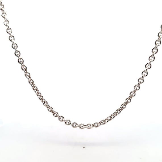 Solid 5mm Cable Chain .999  Pure Silver Necklace … - image 4