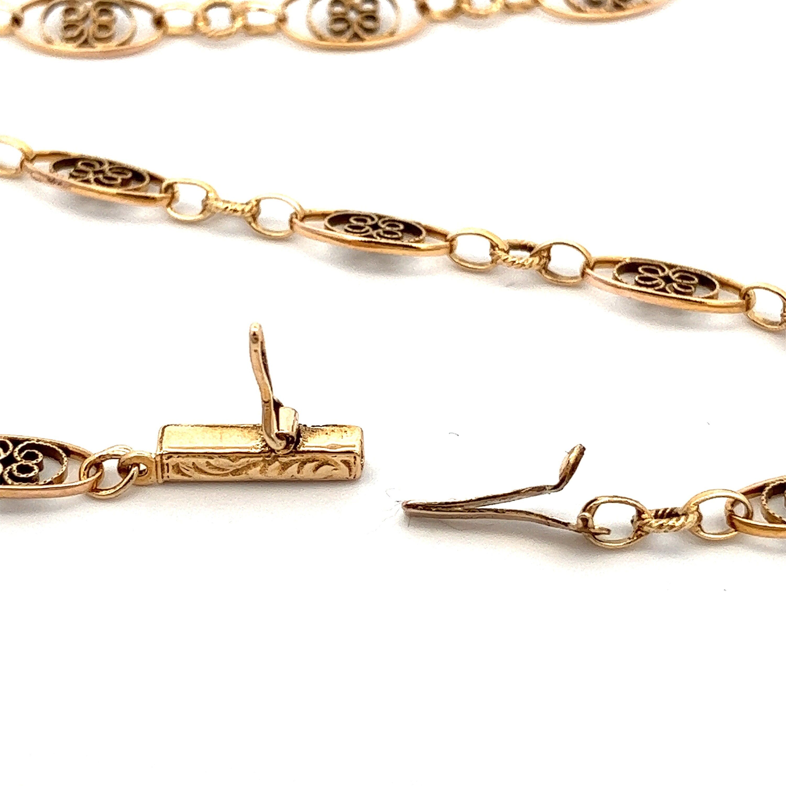 アクセサリー US 1920's 14K gold chain necklace il_1080xN.3031501462_oc00.jpg