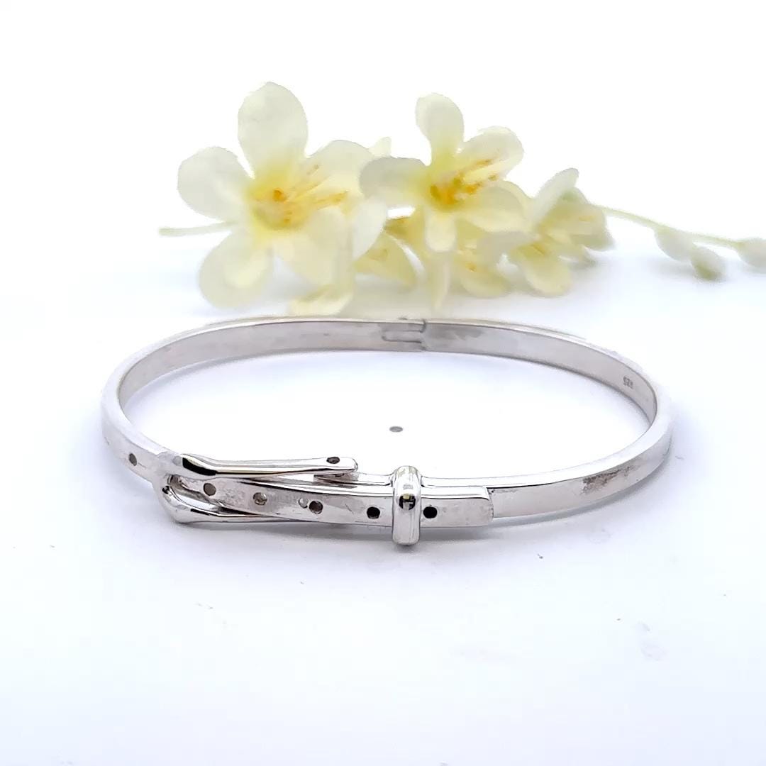 Mexico Sterling Silver Belt Buckle Bracelet - Etsy