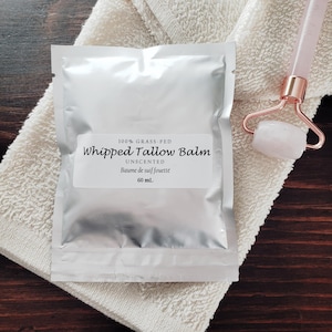 REFILL Organic Whipped Tallow Balm Blend | Grass-fed & Finished Tallow Blended with Carrier Oil