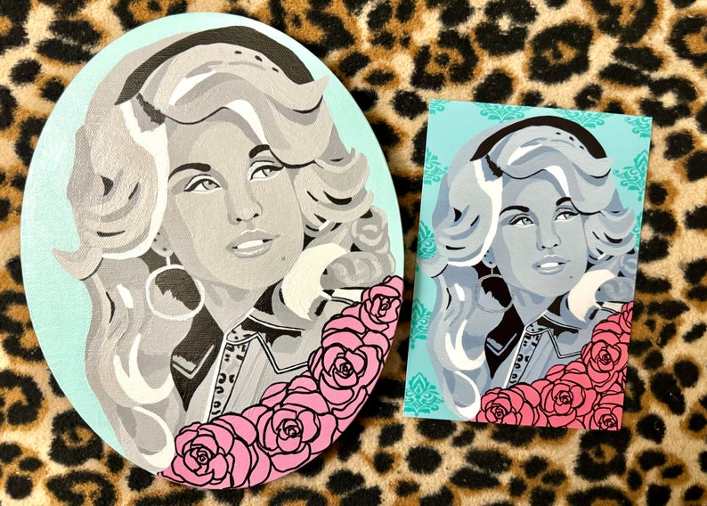 Dolly Parton Print,gifts for Her Under 20,cute Desk Decor,teen Girl Room Decor,she Shed,rv Decor