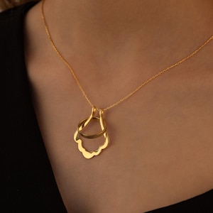 Collar porta anillos de concha marina, colgante porta anillos de compromiso personalizado, delicado collar con colgante para guardar anillos, regalo de aniversario para enfermeras y médicos.