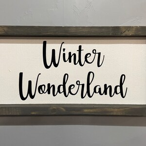 Handcrafted Winter Wonderland Sign - Spread Holiday Cheer! (Ships Free)
