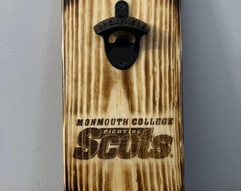 Monmouth College Wall Mounted Bottle Opener (Free Shipping)