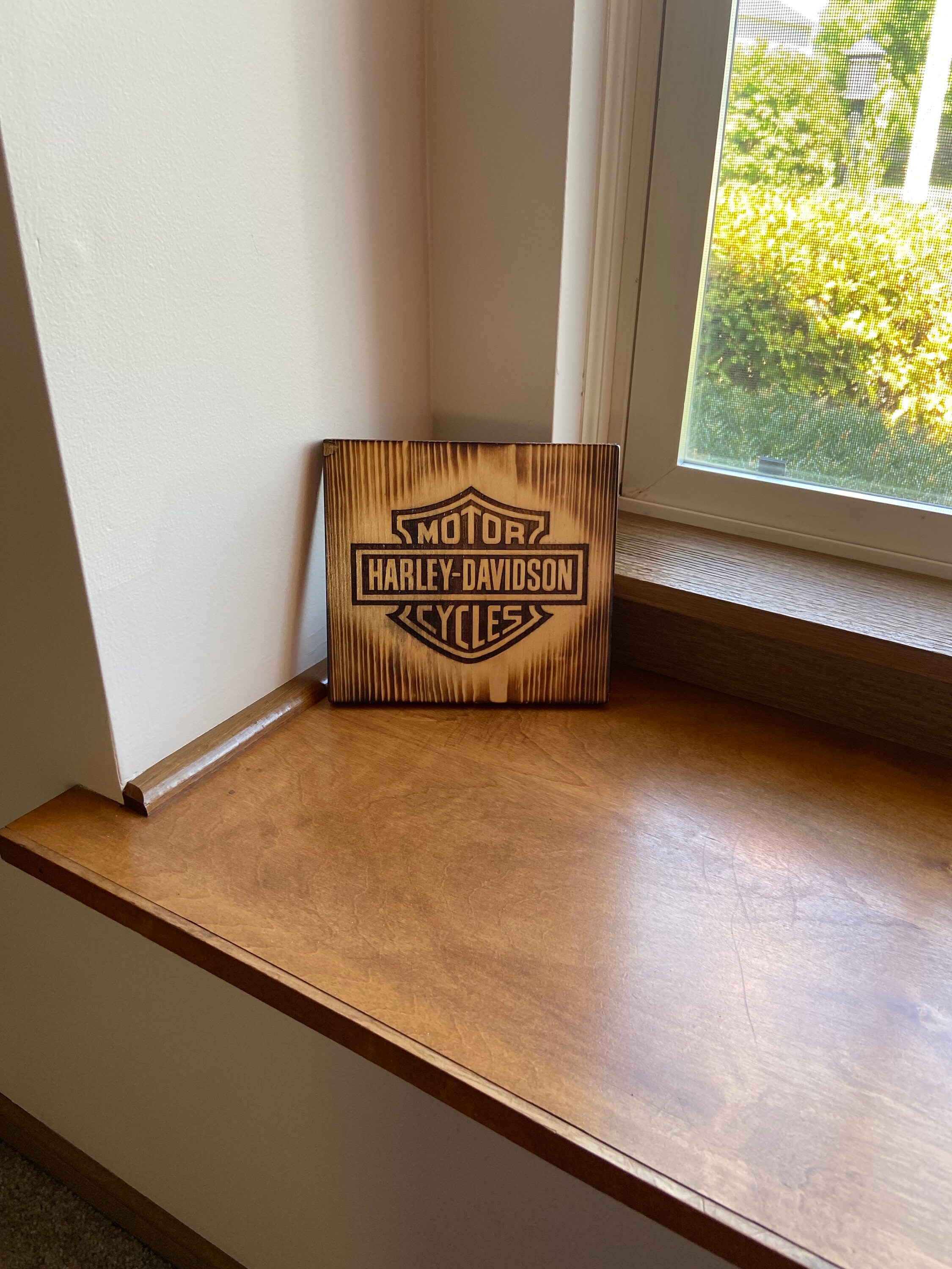 Harley Davidson Sign / Wall Art Decor - Wood (free Shipping) - Etsy