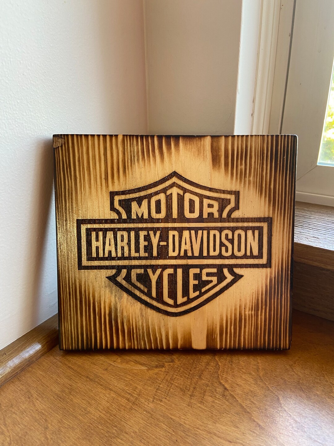 HARLEY壁掛け　木製 Harley-Davidson Motorcycle Wooden Eagle Wall Hanging 11 1/2