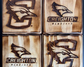 Creighton University Coasters - Set of 4 - Creighton Bluejays