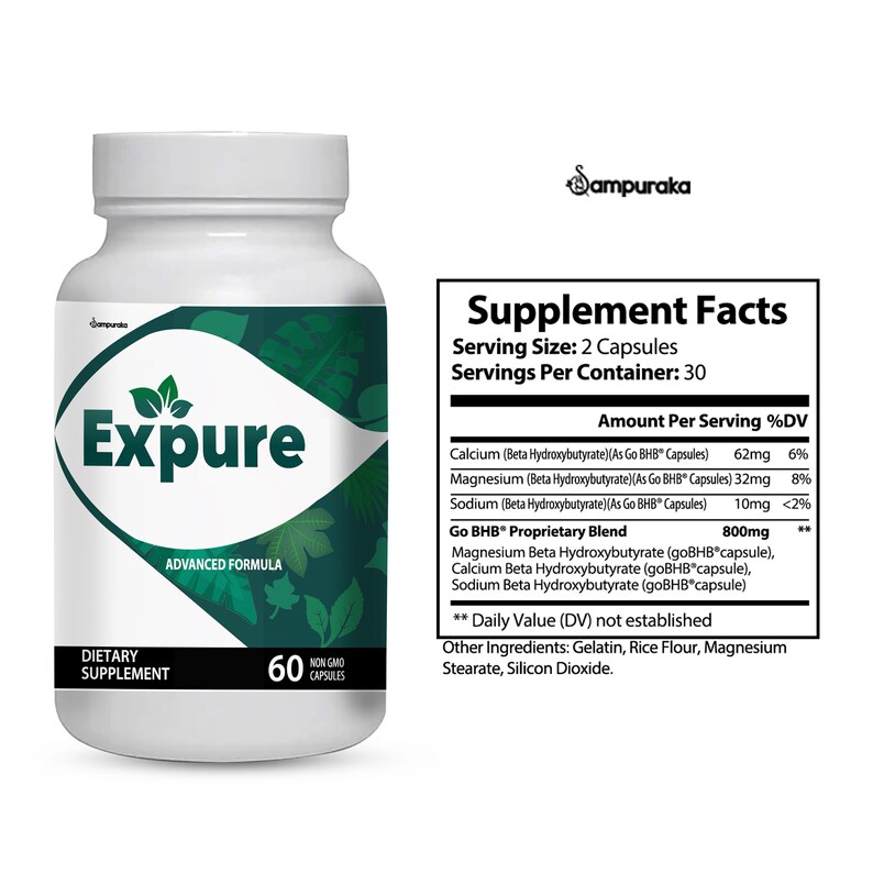 Expure Original Pills Advance New Formula 1 Month Supply 60 Etsy