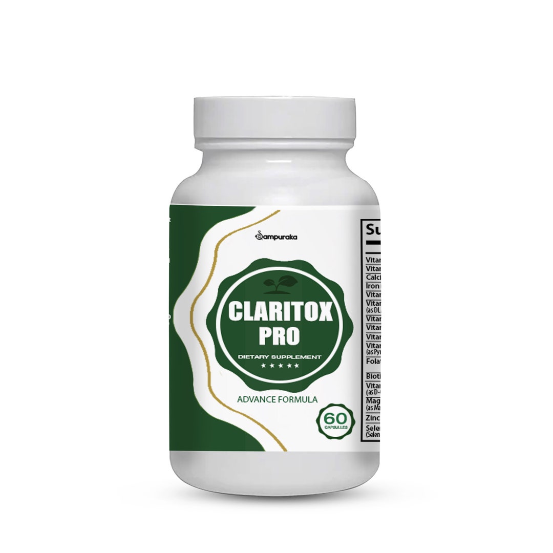 Claritox Pro Dietary Supplement 30 Days Supply 60 Capsules Etsy