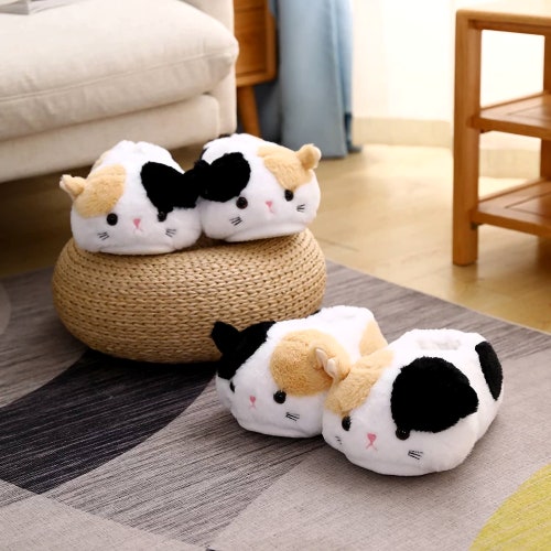 Cute & Comfy Kitten Slippers Fuzzy Cozy Fluffy House Slides - Etsy