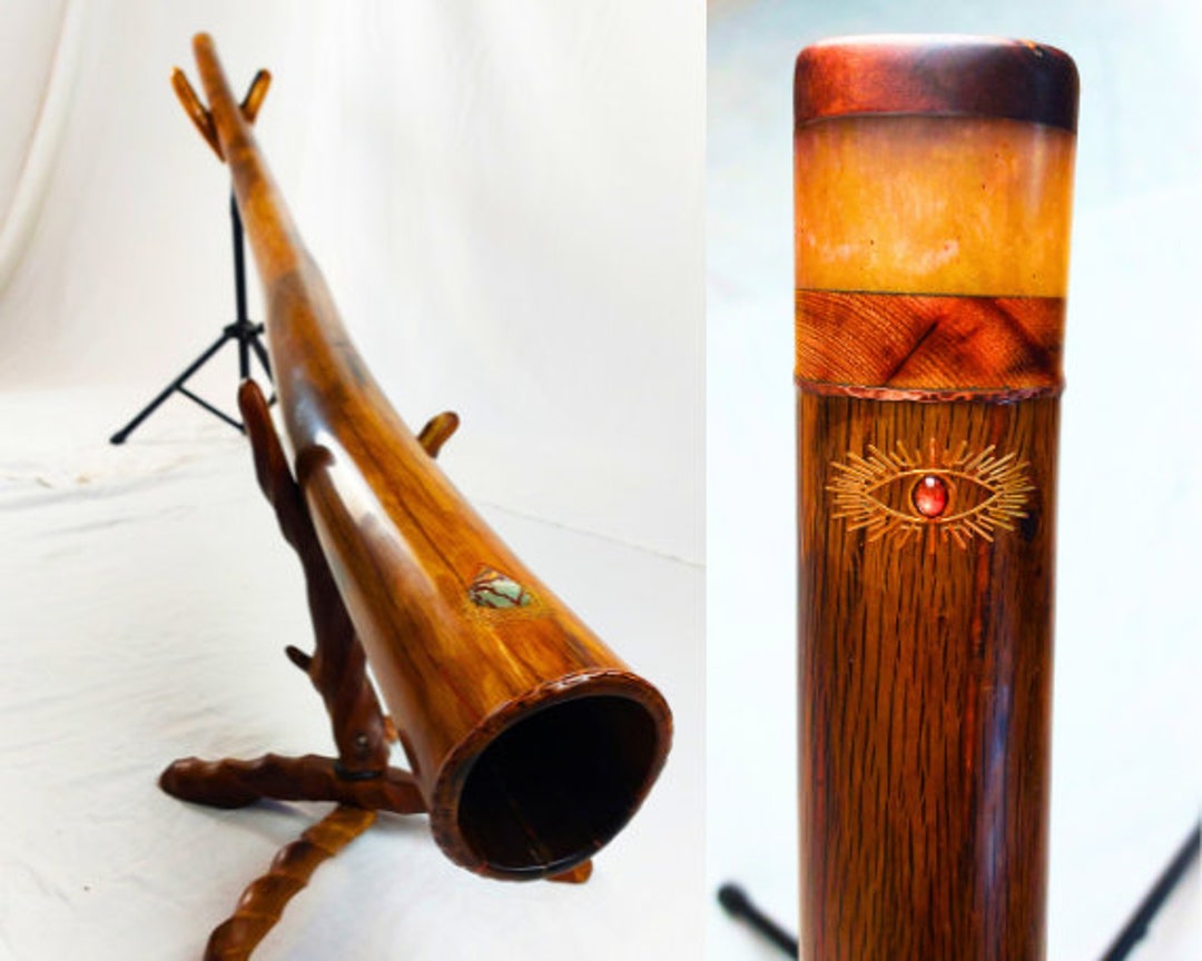 432hz C Masterpiece Oak Didgeridoo, Rare Wood, Perfect Pitch, WITH