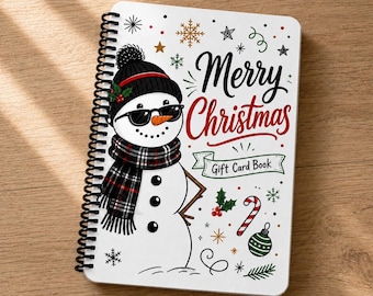 Personalized Christmas Gift Card Book, Photo Album