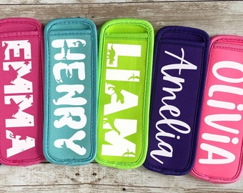 Porta paletas personalizado: relleno para canasta de Pascua, recuerdo de fiesta