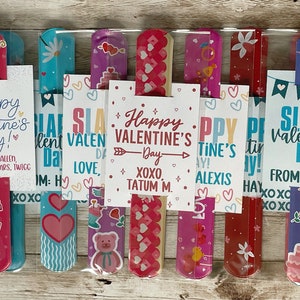 Class Valentine’s Day Party Favor, Assembled Class Set Valentine&#39;s Day Slap Bracelet Party Favors, Non-candy Valentines Party Favors