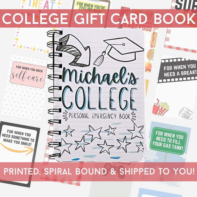 College Gift Card Book, High School Graduation Gift, College Survival Book, Gift Card Photo Album, New College Student Gift, Graduation Gift