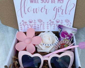 Flower Girl Proposal Gift Box: Personalized Keepsake Set