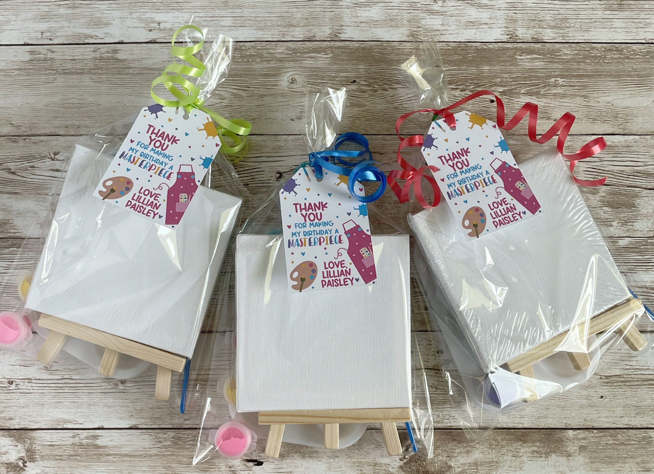 Paint Brush Candy Favors Set of 10 Art Party Favors, Paint Palette