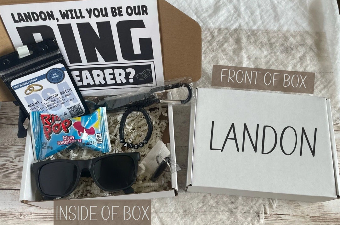 Ring Bearer Gift Ring Security Gift Set Ring Bearer Proposal Box Etsy