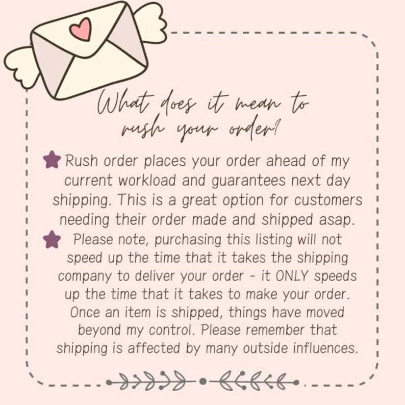 Rush My Order - Etsy