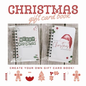 Personalized Christmas Gift Card Book, Photo Album