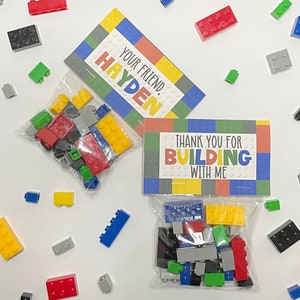 Building bricks party favors, building blocks party favors, boys party supplies, girls party supplies, building blocks birthday party