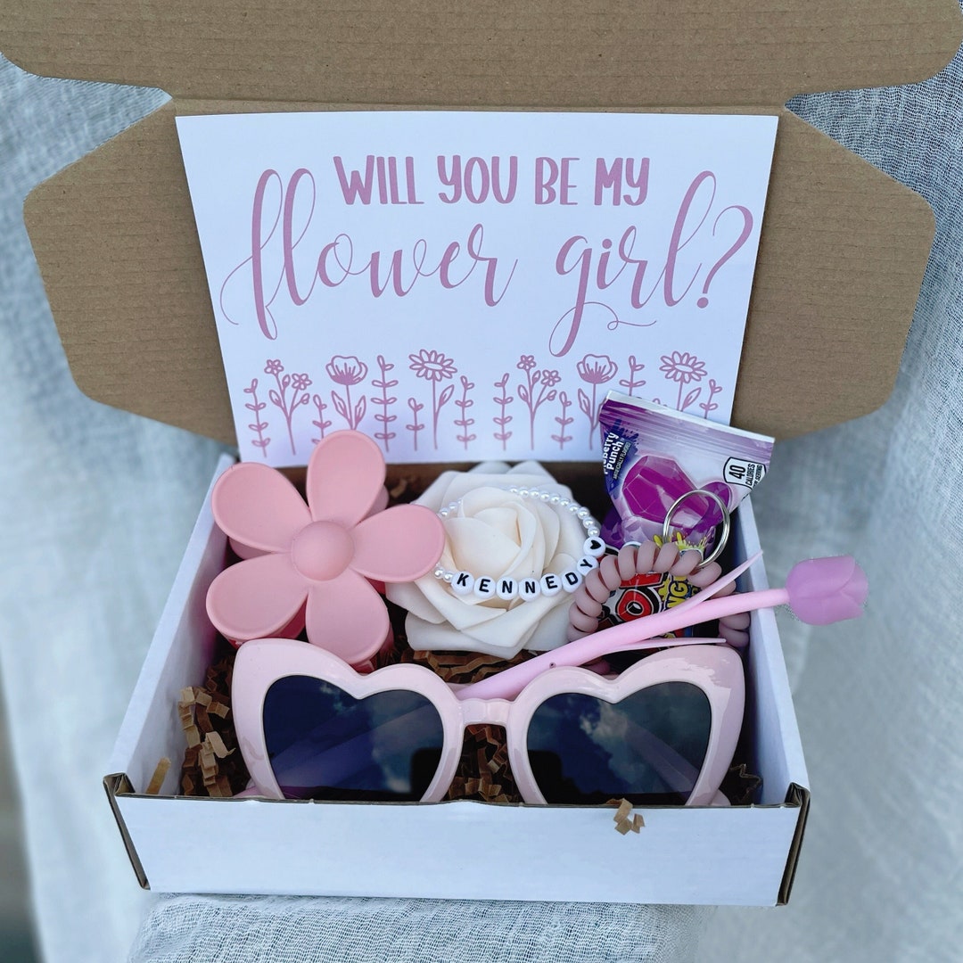 Flower Girl Proposal Gift Box, Flower Girl Thank You Gift, Junior Bridesmaid Proposal Gift Box