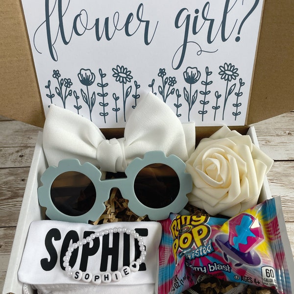 Flower Girl Proposal Gift Box, Flower Girl Thank You Gift