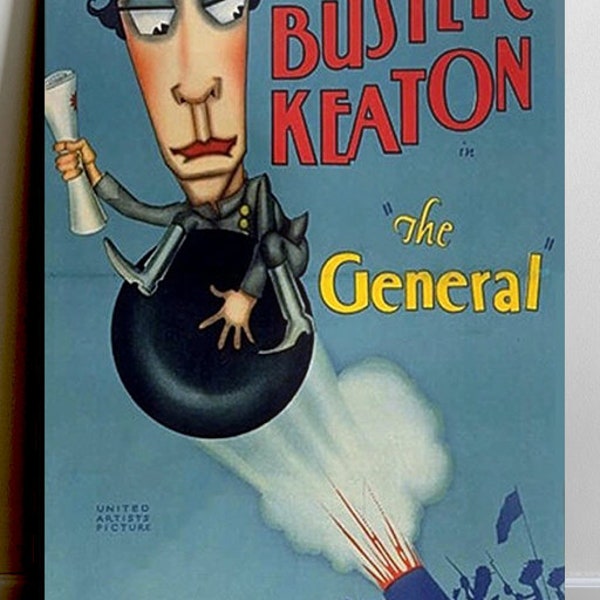 The General Buster Keaton Premium Gloss Poster | Classic Film Movie Decor Print | Vintage Silent Cinema Wall Art