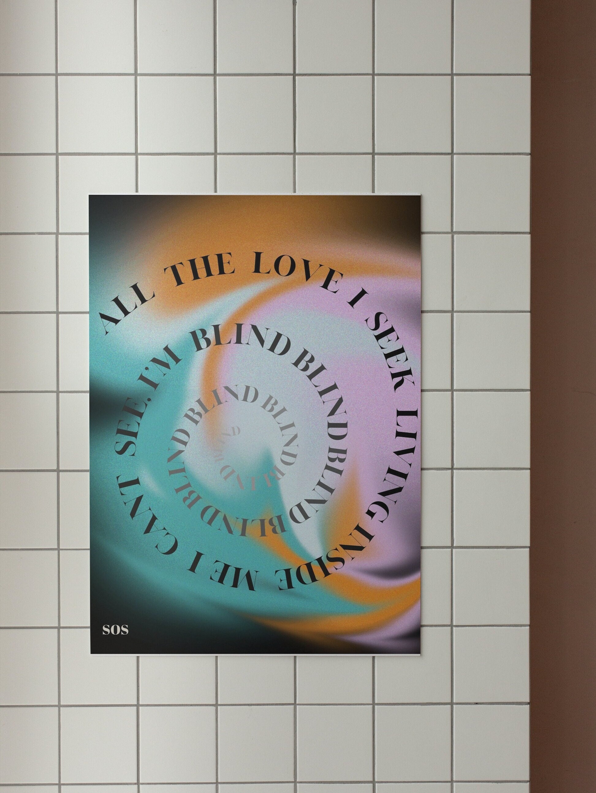 Blind Song Lyric Poster, SZA Album SOS Art Print, R&B Music Lovers