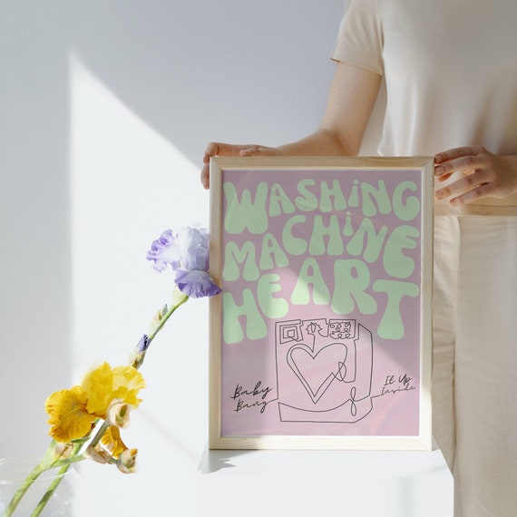 Washing Machine Heart Lyric Poster, Be The Cowboy Album Art Print, Mitski Song Poster, Digital Downloadable Art Print, Indie Music Lovers