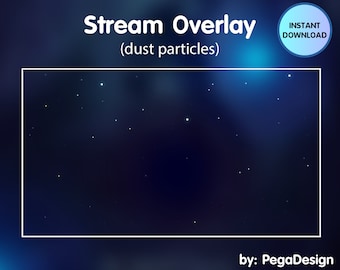 Animated Twitch Stream OVerlay Dust Particles | Falling Dust | Floating Calming Particles t | Streaming twitch | Twitch cozy overlay Rain