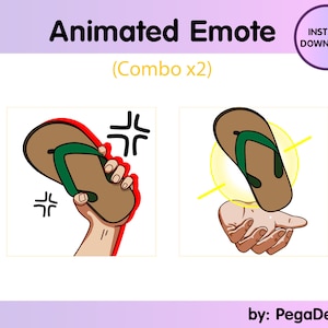Twitch chancla emotes | flip flops | animated emote | Twitch emotes | funny emote animated twitch stream V tuber | Discord stream overlay