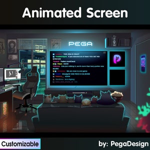 CAT HOUSE | cat twitch overlay | cozy twitch overlay | Twitch animated screen | Twitch overlay, v tuber | Starting soon | just chating