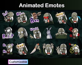 Crypt Keeper Animated Twitch Emotes: Halloween Horror Streaming