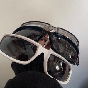 Y2K Chrome Sunglasses Mcbling Fashion Accessories Cyber Y2K - Etsy