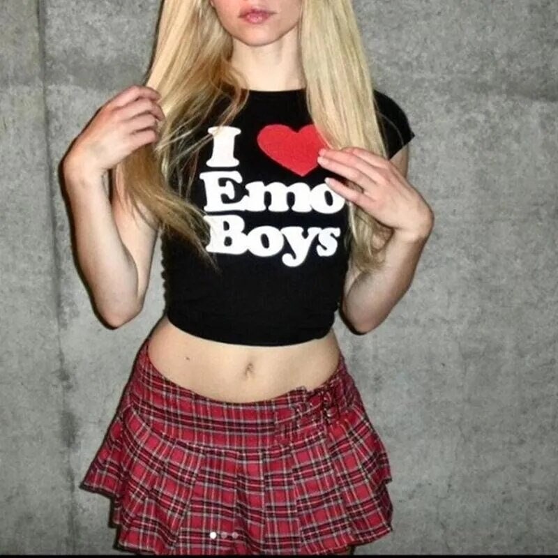 I Love or Heart Emo Boys Essential T-Shirt for Sale by heckgogh