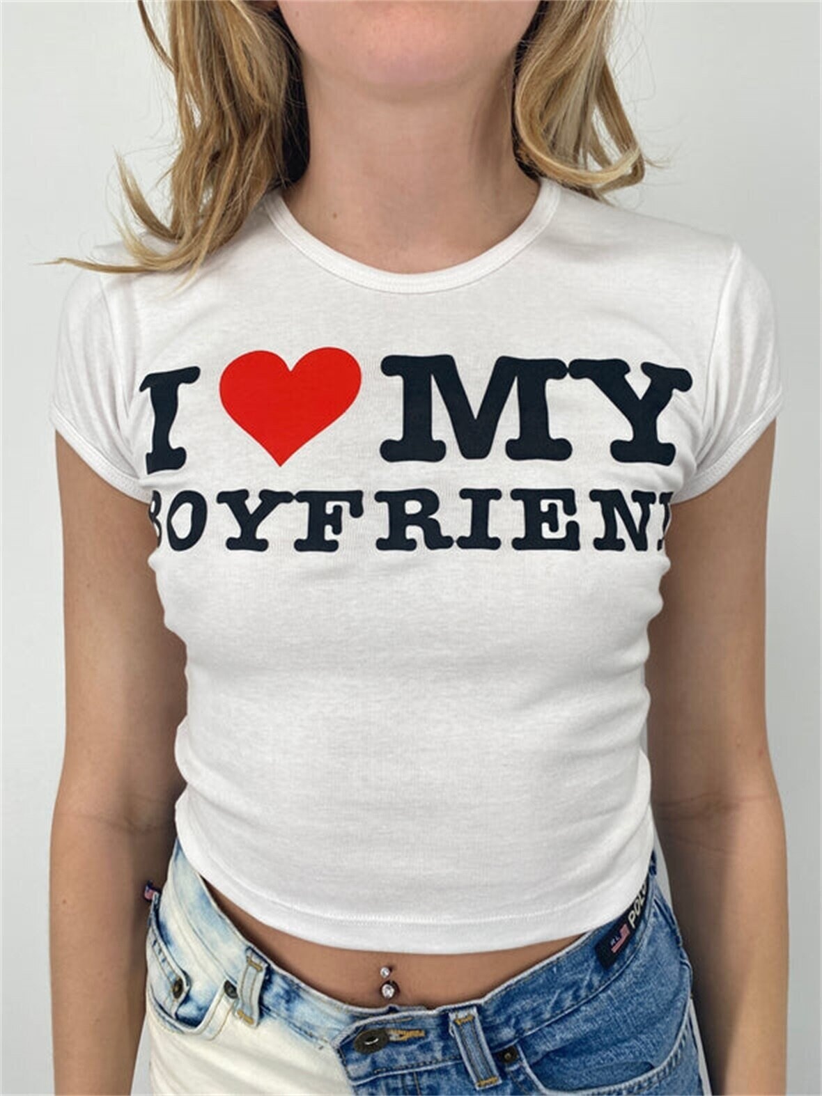 I Love My Boyfriend cyber y2k yk2 hippie top Cultivo Cibernético Feminino  y2k kawai Gráfico Dos Anos 90 De Roupas