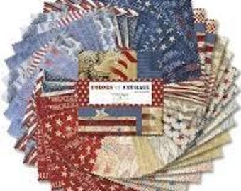 Colors of Courage 5" squares by Wilmington Prints - 508-757-508