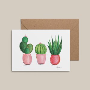 Carte de souhait - Trio de plantes