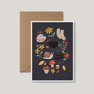 Carte de souhait - Automne