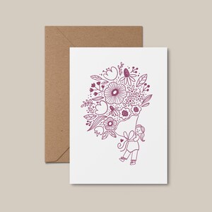 Carte de souhait - Bouquet