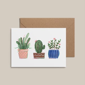 Carte de souhait - Trio de plantes 2