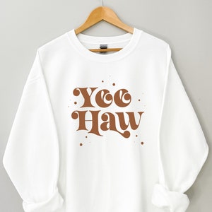 Felpa da cowgirl Yee Haw: maglietta da concerto western costiera