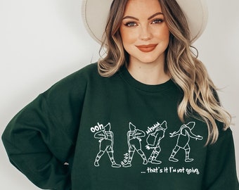 ¡Ya está, no voy a ir a Navidad! Sudadera del Grinch