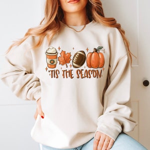 Tis&#39; The Season Fall Sweatshirt, Gamer Day, Tis The Season Sweatshirt, Fall Football Sweatshirt, Cute Fall Sweatshirt, Fall Crewneck