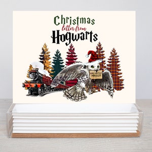 Cartões de Natal de Harry Potter, Cartões de Saudações, Conjunto de Cartões de Natal, Cartões de Natal de Harry Potter, Papelaria de Natal