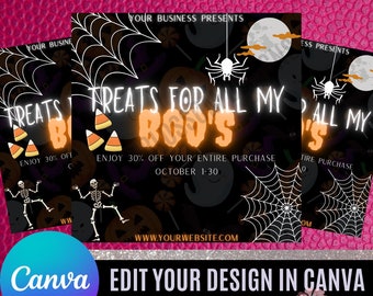 DIY Halloween Specials Flyer; Esthetician; Wax