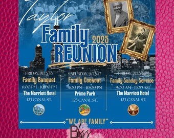 DIY Familientreffen-Flieger; Familientreffen-Flyer; Familienflieger; Familien-Wochenende Flyer